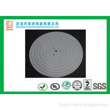 LED light board 1.0mm  Aluminium Round pcb board TS16949 /